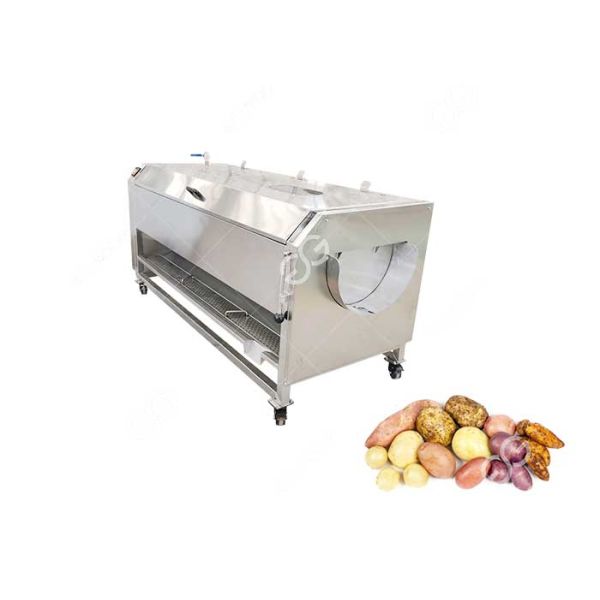 Brush Type Carrot Potato Washing Machine Peeler Carrot Polishing Machine For Sale