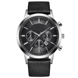 Chronograph Movement 30m Waterproof Leather Quartz Watch SGS