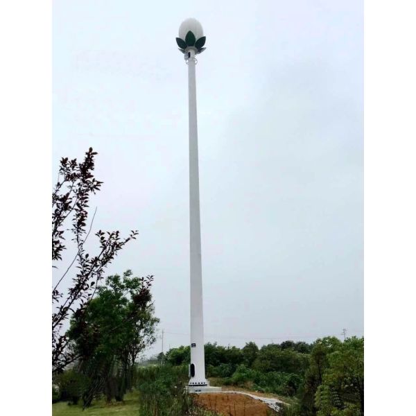 Signal Broadcasting Telecomminication Towers Weather Resistance With Street Lighting