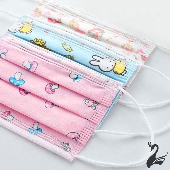 Buy FDA Disposable Children Mask , Cartoon 3 Ply Kids Fashion Mask at wholesale prices