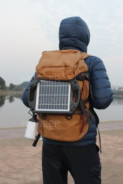 Buy Portable solar power system with high lumen Samsung LED chips,5V 1A USB output at wholesale prices