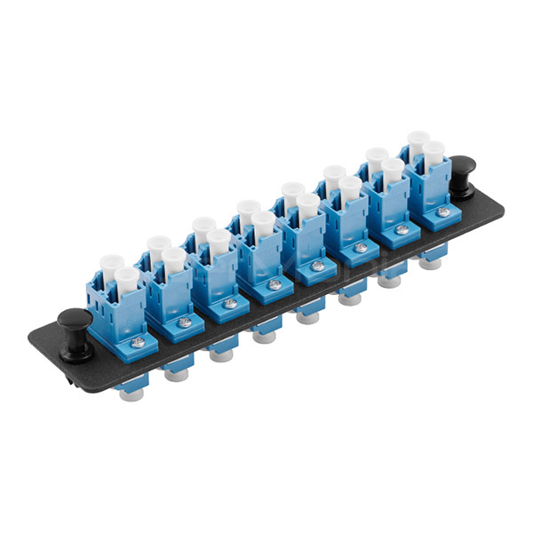 LC Adapter Panel 8 Port Fiber Patch Panel LC Duplex Single Mode Or Multimode