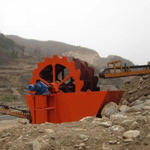 Bucket Wheel Dewaterer Beach Artificial Sand Screening And Washing Machine