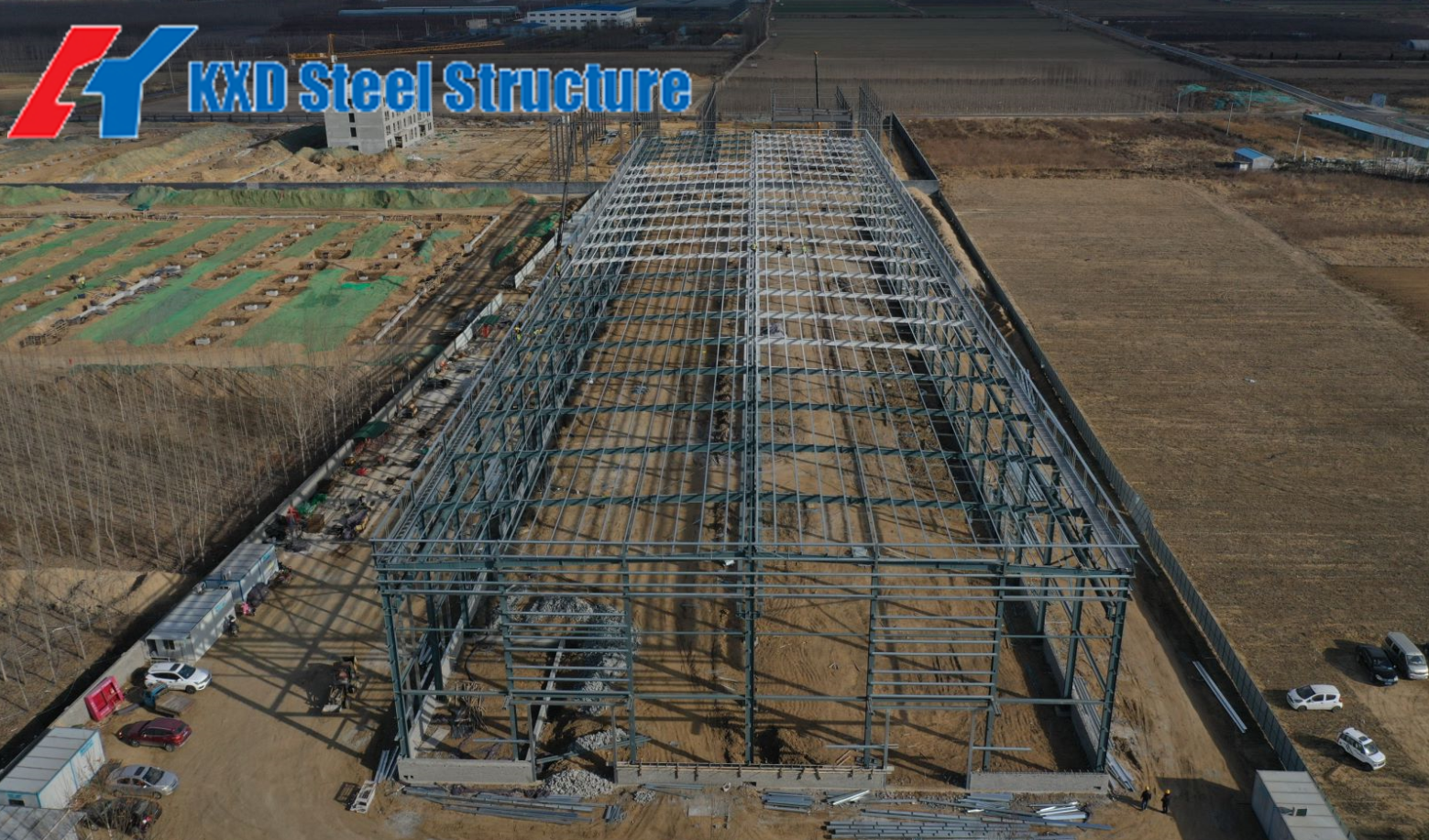 Customized Logo Prefabricated Steel Structure Warehouse with Portal Frame and