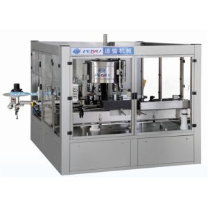 Rotary Hot Melt Bottle Labeling Machine For Sticking Continuous Rolled Labels