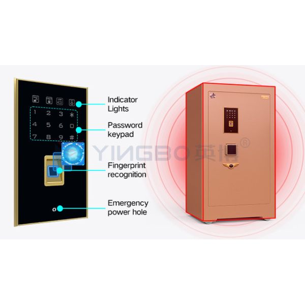 5.5 Cu Ft Dual Alarm Bank Security Safe 126±2kg 4 Open Ways Smart Safe Box YB/ZY-80