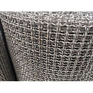1/2" X 1/2" Metal Pre - Aluminum Crimped Wire Mesh High Carbon Steel Plain