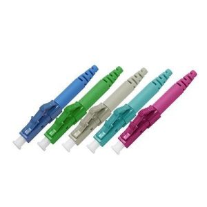 Compact Fiber LC Connector Blue For Telecommunications Networks