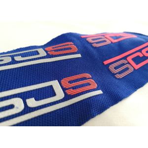 Custom Made Rubber Heat Transfer Clothing Labels Anti - Slip Function