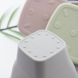 Quality Drinking Printed Silicone Cup With Straw 12*7*10cm Quality for sale