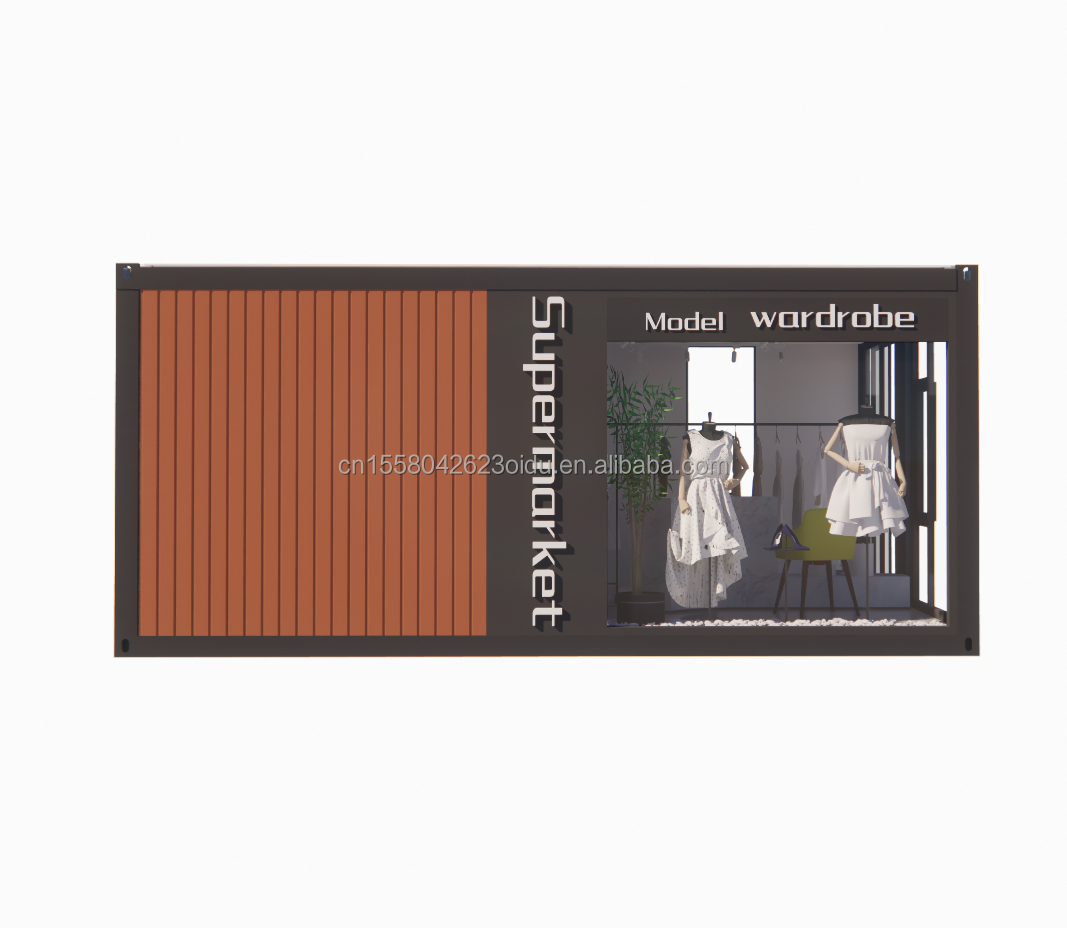 20ft Modern Design Prefabricated Wooden House Steel Material Tiny Container House for Hotel/Couple Vocation Outdoor Stay