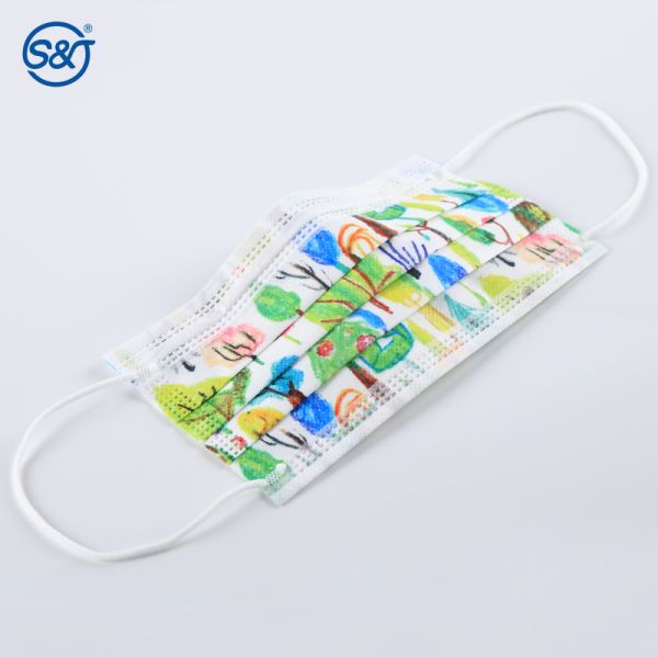 S&J Kids disposable face mask 3 ply medical face mask anti dust