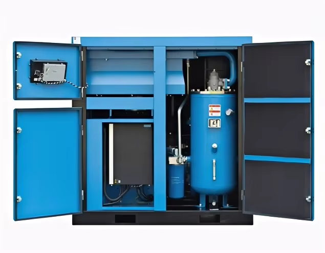 Variable Frequency 8 Bar-10 Bar Hot Sale 22 Kw 30HP Oil Iess Silent Screw Air Compressor