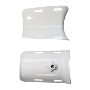 White Plastic Leg Rests For Hospital Gynecological Beds