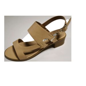 Custmized Footbed High Heel Pu Flat Summer Sandal