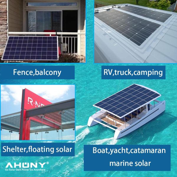 195w A grade mono Semi Flexible Solar Panel Shelter Awning Roof Fence Bendable Solar Panel
