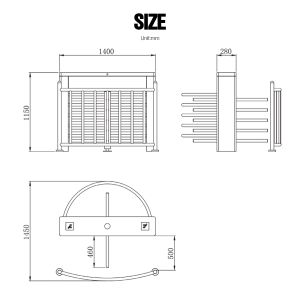 HCW Stainless Steel Full Height Turnstile with Programmable Control Power Off