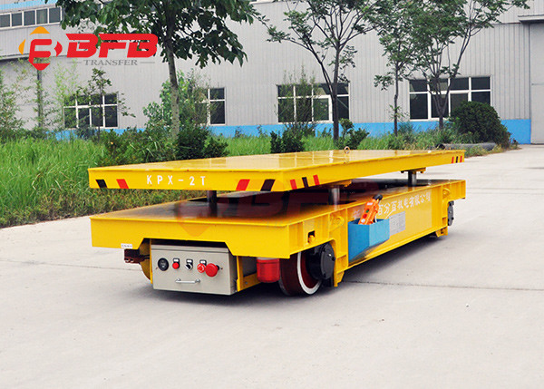 8T Battery Power Rail Transfer Car With Scissor Lifting Device