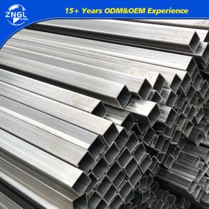 Stainless Steel Rectangular Pipe 304 316 Square Tube for Theoretical Weight