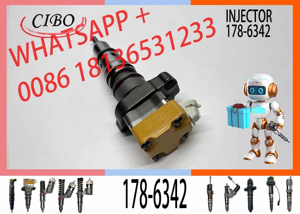 Diesel Engine Parts Common Rail Fuel Injector 178-6342 1786342 10R-1257 Diesel Fuel Injection For 3126 3126B Excavator