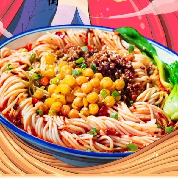 Buy Mixed Sauce Pea Chongqing Noodles Instant Chongqing Hot Pot Noodle at wholesale prices