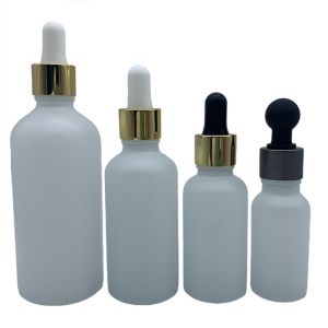 Quality 120ml 150ml Frosted Glass Serum Bottle With Pipette for sale