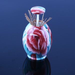 Round 10cm Height Toothpick Holder Dispenser 7.5cm Width