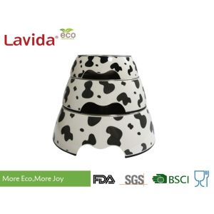 Multiple Sizes Melamine Pet Bowl Phthalate Free Durable Smooth Surface For Home