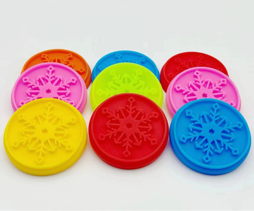 Christmas Baking Decor Tools Food Grade Silicone Wood Cookie Stamps And Biscuit Cutter