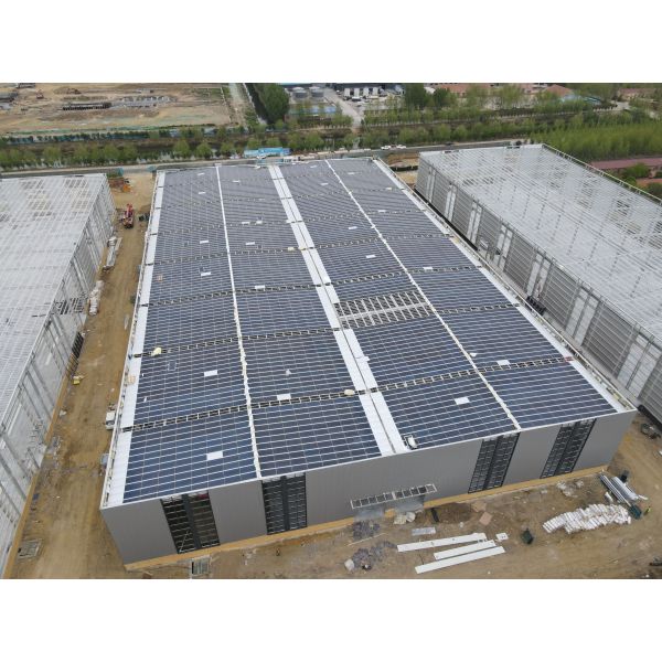 Customized Color Metal Construction Building With Metal Roof Sandwich Panel