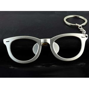 Innovative 3D Zinc Alloy Promotion Gift Silver and Bronze Coated Glasses Shape