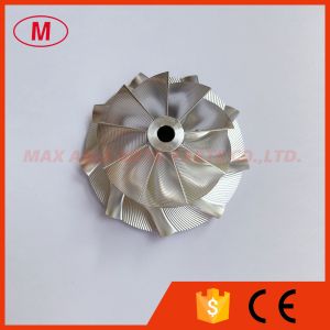 Quality S100 50.00/68.01mm 9+0 blades point milling high performance turbo milling/aluminum 2618/billet compressor wheel for sale