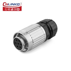 CNLINKO 7 Pin IP68 Waterproof M20 Metal Wire Connector With 16-18AWG