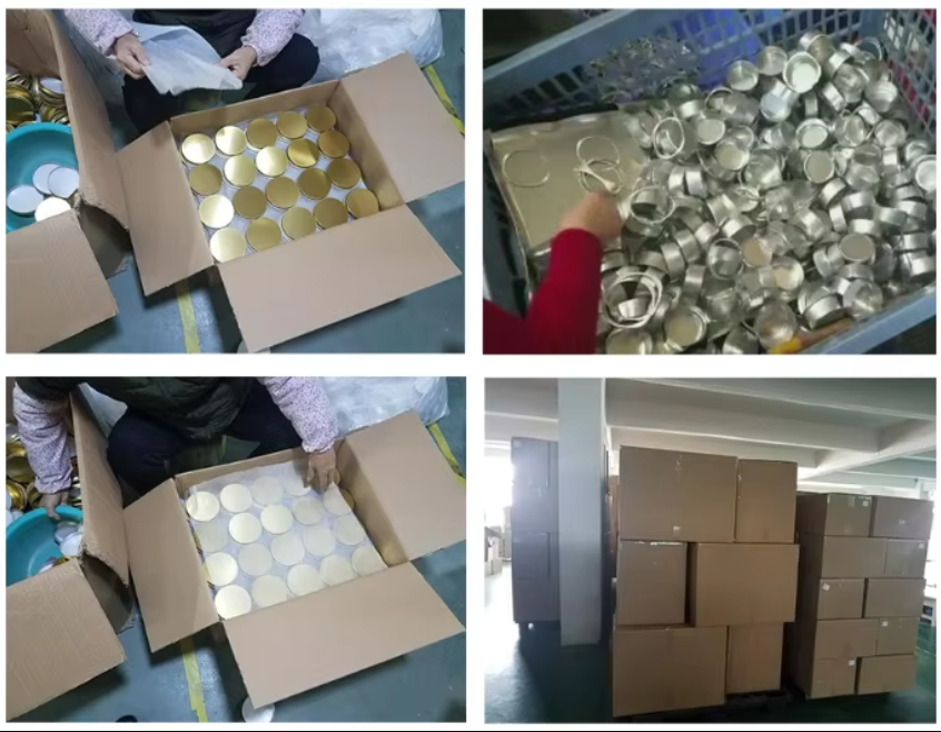 Food Grade 0.5L 500ml Big Aluminum Tin Box Tin Container Tin Jar With Screw Lid