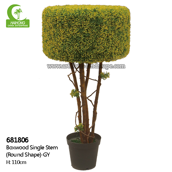 faux boxwood tree