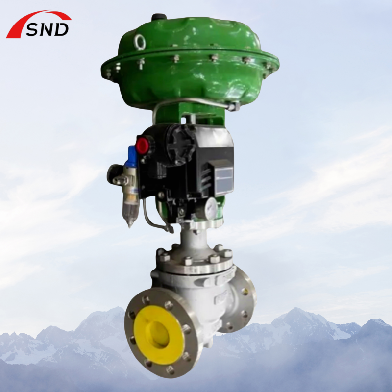 Pneumatic Diaphragm Stainless Steel Regulating Valve DN65 PN16