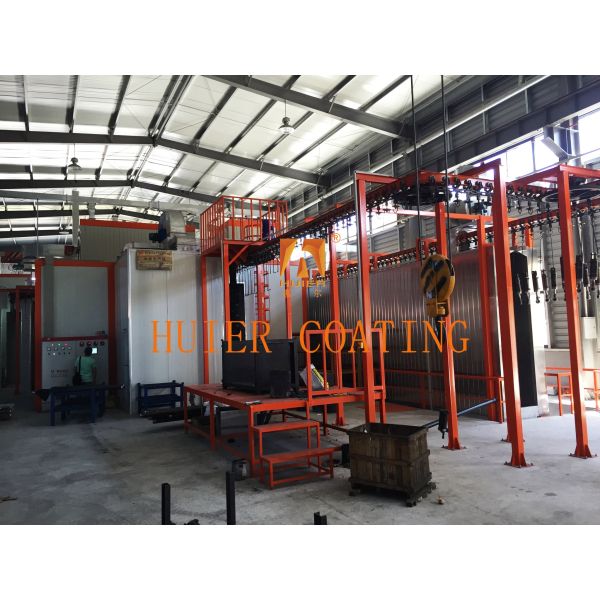 Electrostatic Painting Line For Enhanced Paint Utilization And Continuous
