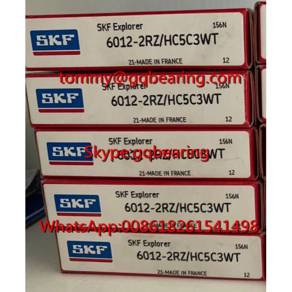 H5 Ceramic Balls SKF 6012-2RZ/HC5C3WT Single Row Deep Groove Ball Bearing 60 x 95 x 18 mm