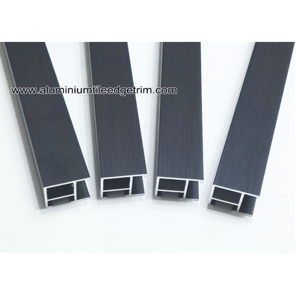 Brushed Black Aluminium Metal Picture Frames With 2 cm Flat Edge