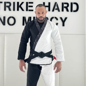 Quality Black And White 420gsm BJJ GI Jiu Jitsu Suit OEM Jiu Jitsu Uniform for sale