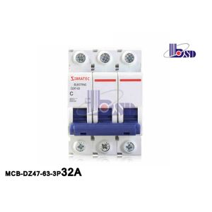 Socket Outlets 32 Amp 3 Pole Mcb High Breaking Capacit DZ47-3P32A White