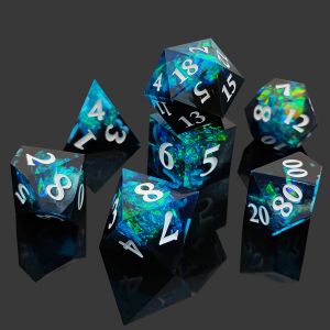 Two -Color Custom DND RPG Dice Set D6 D20 7 Mold Polyhedron Set
