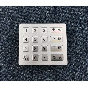 China numeric metal keyboards with 4x4 layout on sale
