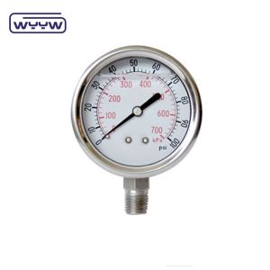 Quality All Stainless Steel Olil Pressure Gauge(Glycerine/Silicone) for sale