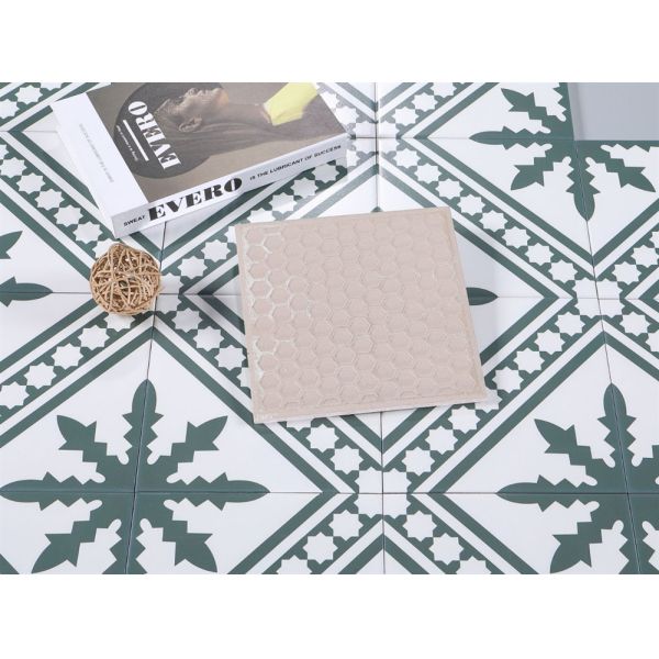 Green Beige 20x20cm Ceramic Rustic Tile Indoor Floor Wall