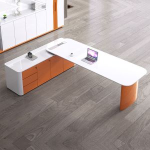 Simple Style Employee Office Desk with and ISO9001/ISO14001 Approved Modern Boss