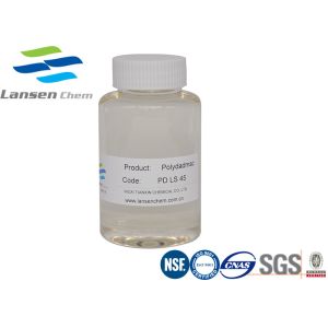 Industrial Polydadmac Coagulant Colorless To Pale Amber Liquid High Efficiency
