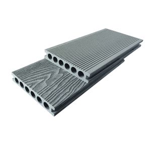 Quality Engineered WPC Lightweight Composite Decking Board Wood Plastic 3D Embossed for sale