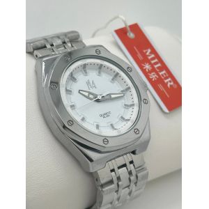 China Miler Quartz Dress Watch Stainless Steel Band 30m Waterproof on sale