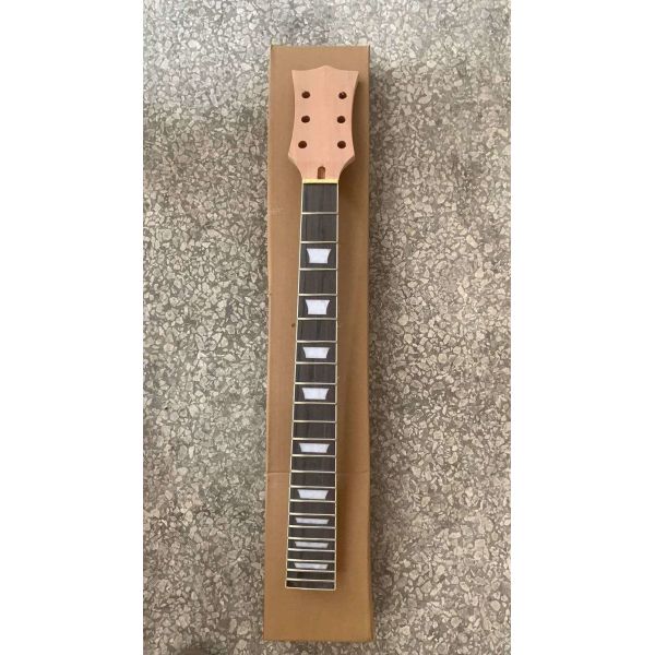 Custom Grand 22 Fret Roasted Maple Electric Guitar Neck for Handmade Tele Guitar Kits Gloss Finished with Bone Nut